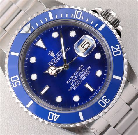 rolex submariner stainless with blue dial|rolex submariner blue price new.